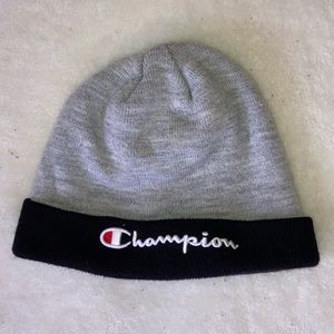 Champion Grey and Black Beanie